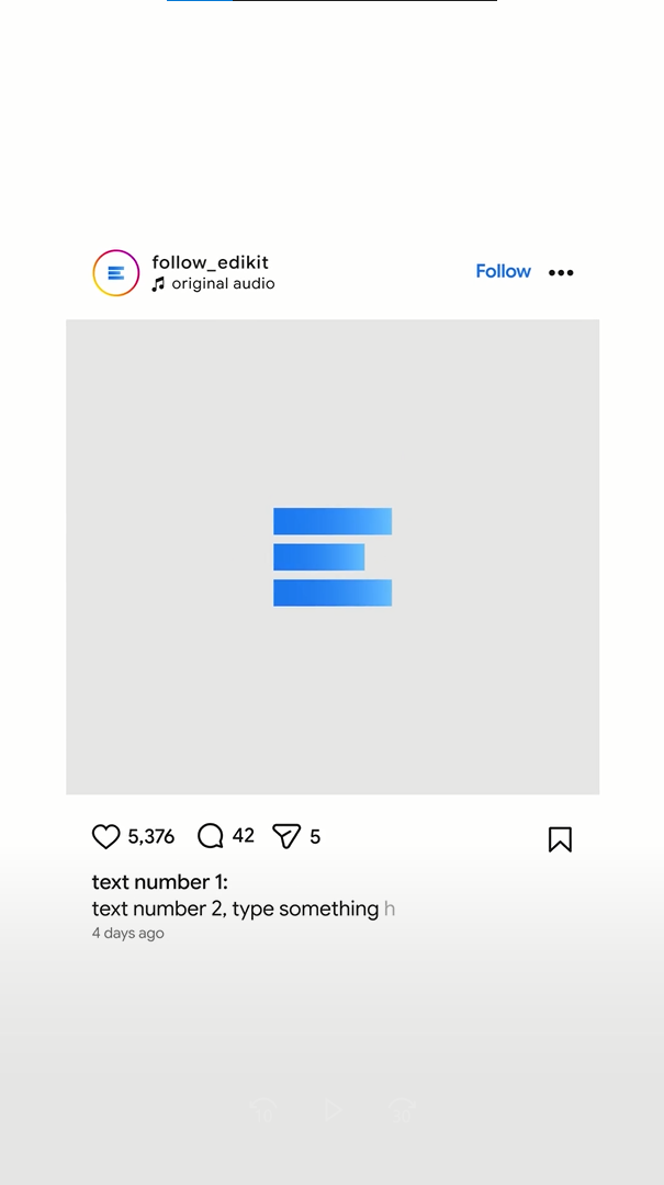 Animated Social Media Post
